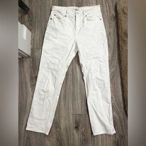 H&M straight white jeans